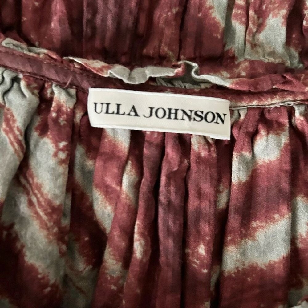 Ulla Johnson Naiara Mini Long Sleeve Dress Canyon Cotton Blend Size 4 - Picture 5 of 7
